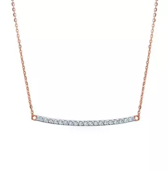 Золотое шейное украшение с бриллиантами природными