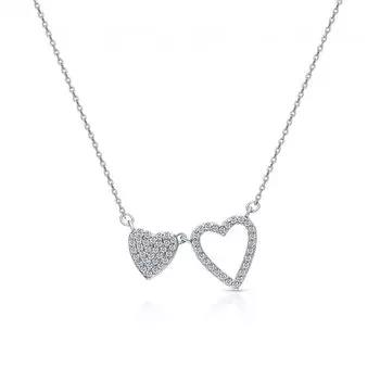 Золотое шейное украшение с фианитами