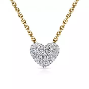 Золотое шейное украшение с фианитами