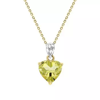 Золотое шейное украшение с кварцами природными и горными хрусталями природными