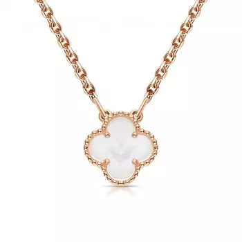 Золотое шейное украшение с перламутром природным