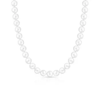 Золотое шейное украшение с жемчугом культивированным