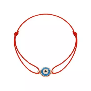 Золотой браслет на нити