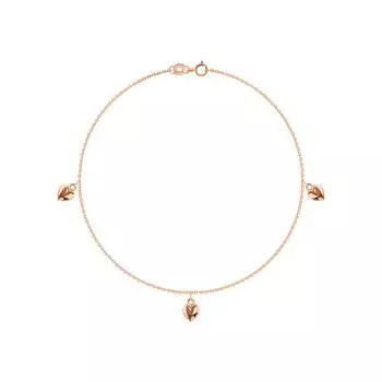 Золотой браслет на ногу