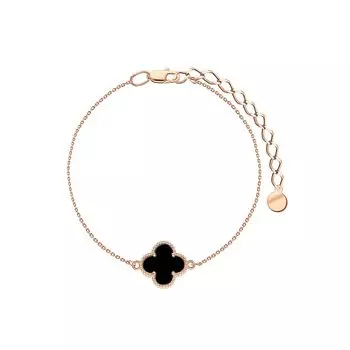 Золотой браслет с агатами природными