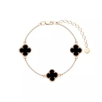 Золотой браслет с агатами природными