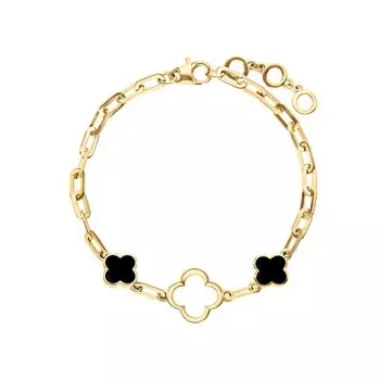 Золотой браслет с эмалью