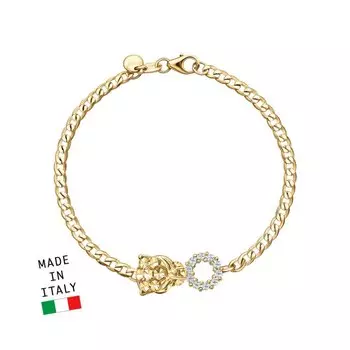 Золотой браслет с эмалью