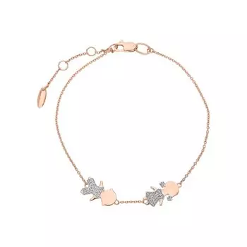 Золотой браслет с бриллиантами природными