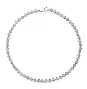 Золотой браслет с бриллиантами природными