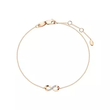 Золотой браслет с бриллиантами природными