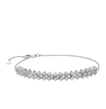 Золотой браслет с бриллиантами природными