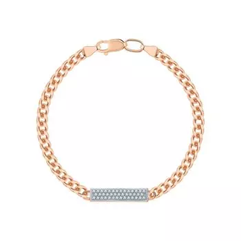 Золотой браслет с бриллиантами природными