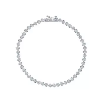 Золотой браслет с бриллиантами природными