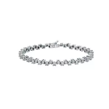 Золотой браслет с бриллиантами природными