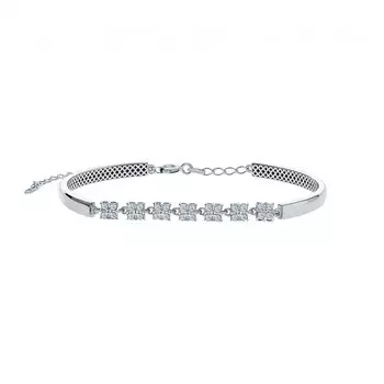 Золотой браслет с бриллиантами природными