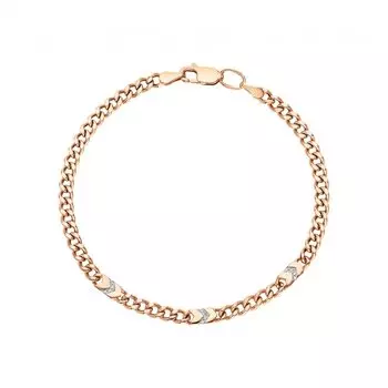 Золотой браслет с бриллиантами природными