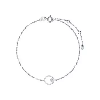 Золотой браслет с бриллиантами природными