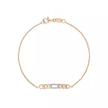 Золотой браслет с бриллиантами природными