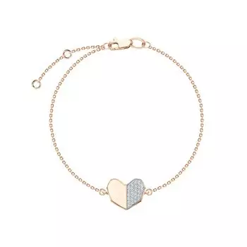 Золотой браслет с бриллиантами природными