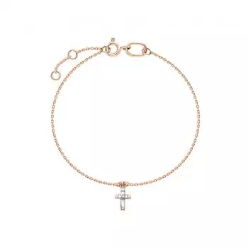 Золотой браслет с бриллиантами природными