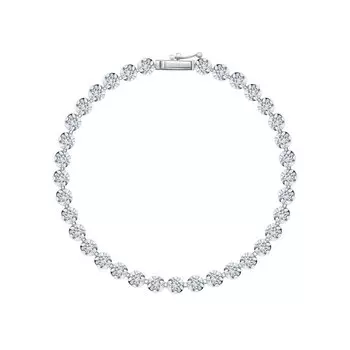 Золотой браслет с бриллиантами выращенными