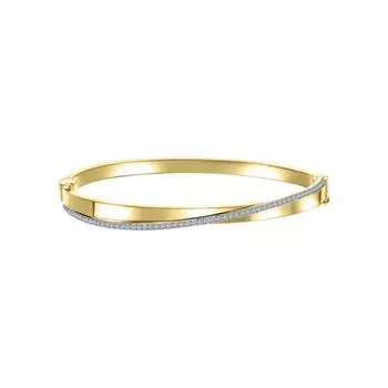 Золотой браслет с фианитами