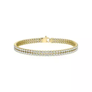 Золотой браслет с фианитами