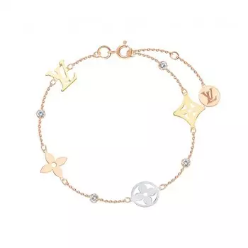 Золотой браслет с фианитами