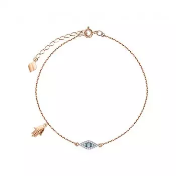 Золотой браслет с фианитами