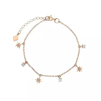 Золотой браслет с фианитами