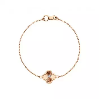 Золотой браслет с фианитами