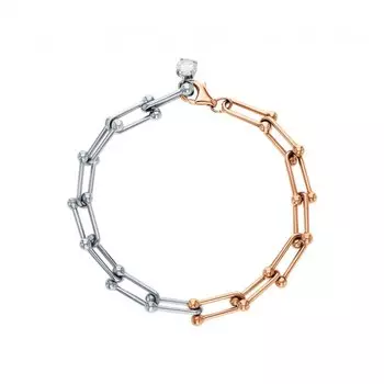 Золотой браслет с фианитами