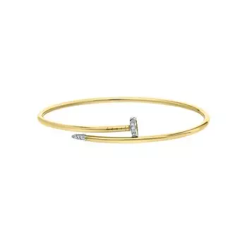 Золотой браслет с фианитами