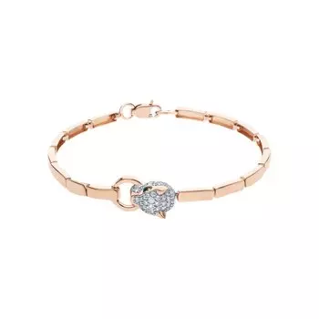 Золотой браслет с фианитами