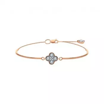 Золотой браслет с фианитами