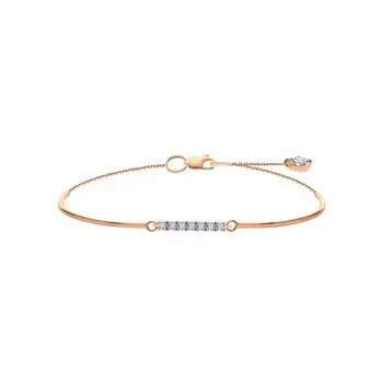 Золотой браслет с фианитами