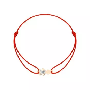 Золотой браслет с фианитами