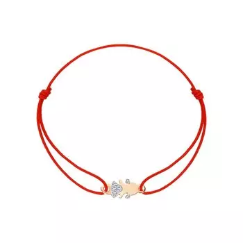 Золотой браслет с фианитами