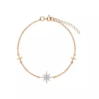 Золотой браслет с фианитами