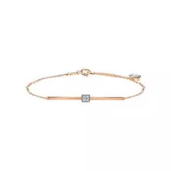 Золотой браслет с фианитами