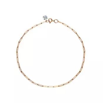 Золотой браслет с фианитами