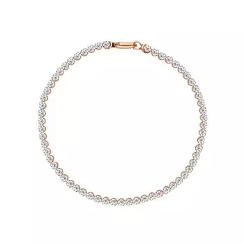 Золотой браслет с фианитами