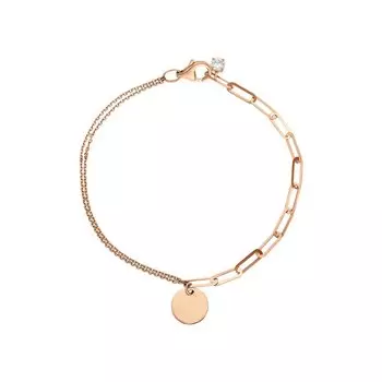 Золотой браслет с фианитами