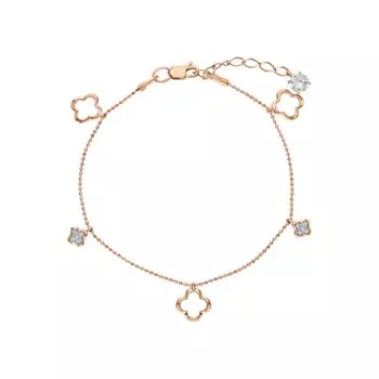 Золотой браслет с фианитами