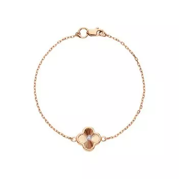 Золотой браслет с фианитами