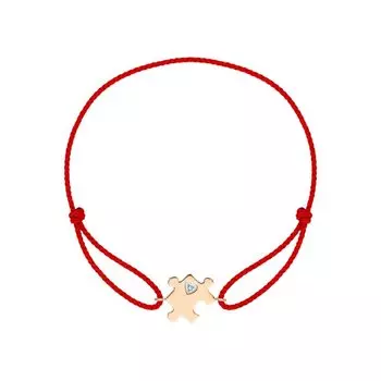 Золотой браслет с фианитами