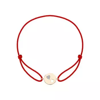 Золотой браслет с фианитами