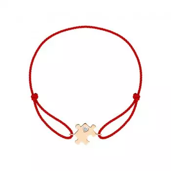 Золотой браслет с фианитами