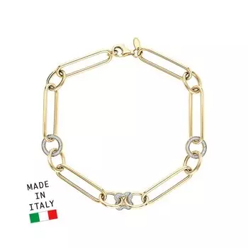 Золотой браслет с глиттером